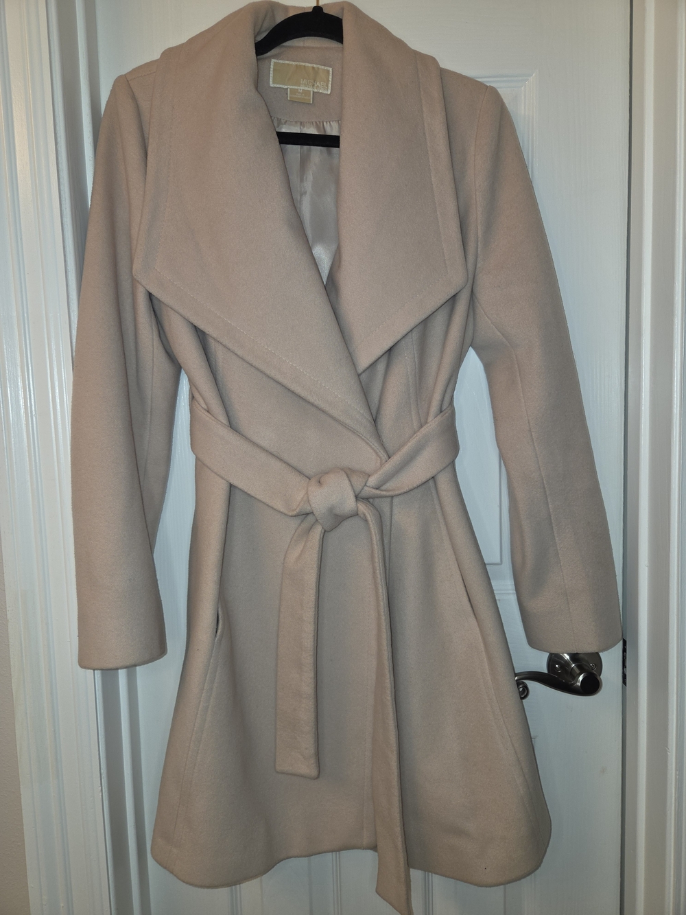 Womens Wrap Coat  Belted Wool Cashmere-Blend Coat